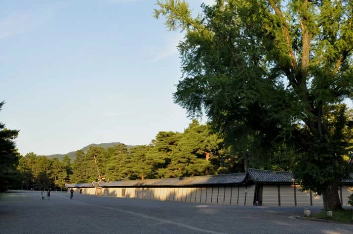 紫宸殿の北面（夏の京都御所）