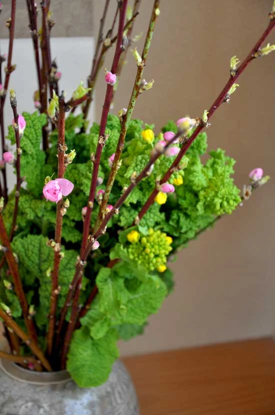 桃の花、菜の花(西村陽甫先生)