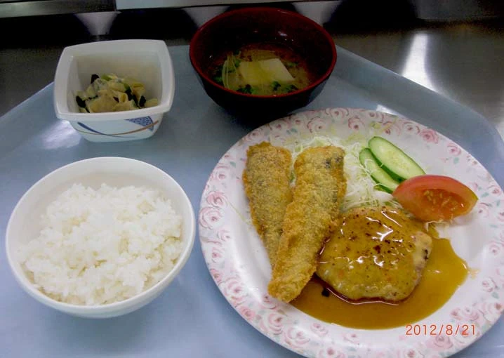 京都府漁連の鰯フライと京白丹波大豆湯葉の煮浸し