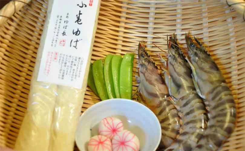 生小巻ゆばのお吸い物（湯葉のレシピ材料）