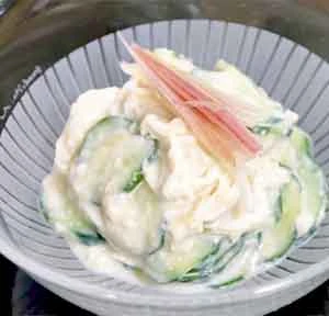 つまみゆばの夏の酢の物_京湯葉レシピ
